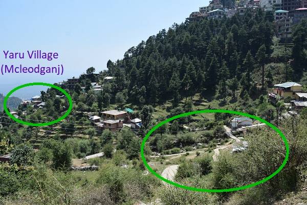 View of Yaru Village and Mcleodganj from Heeru Village View of Yaru Village and Mcleodganj from Heeru Village